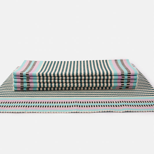 S/4 Handwoven Placemats - Bahari, Upendo, and Maua Designs