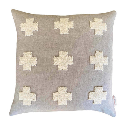 Punch Needle Naturals Pillow - Crosses