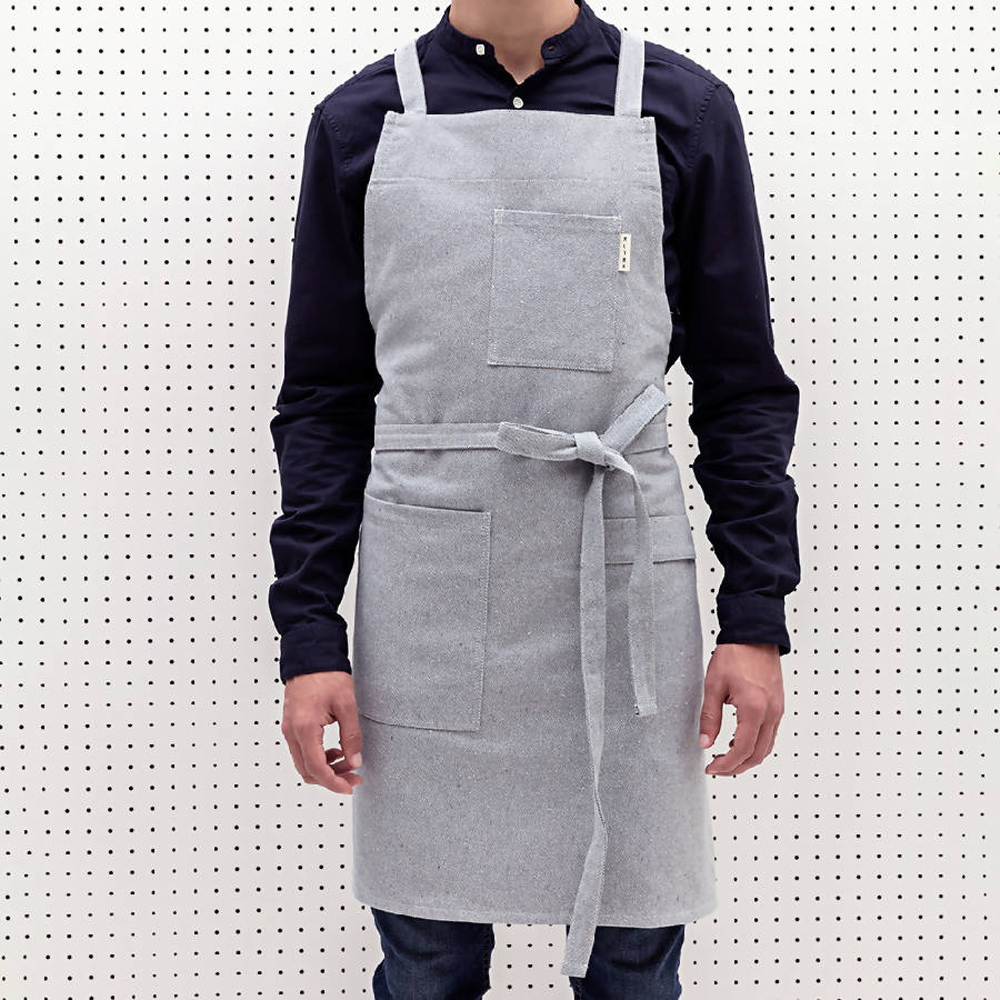 Crossback and Waist Bib Aprons - Blue and Striped Designs