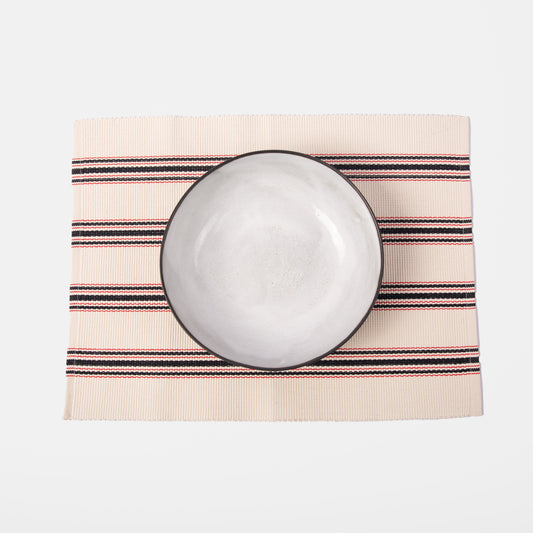 Mistari Placemats, Napkins, and Striped Tea Towel Set