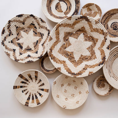 Small Basket Collection ~ Echo, Monochrome Daisy, Open Space, Simple Spiral, Starburst, Tribal Shield