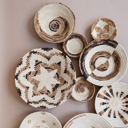 Small Basket Collection ~ Echo, Monochrome Daisy, Open Space, Simple Spiral, Starburst, Tribal Shield