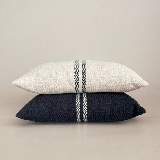 Hugh and Punch Needle Lumbar Pillows - Various Patterns and Colors