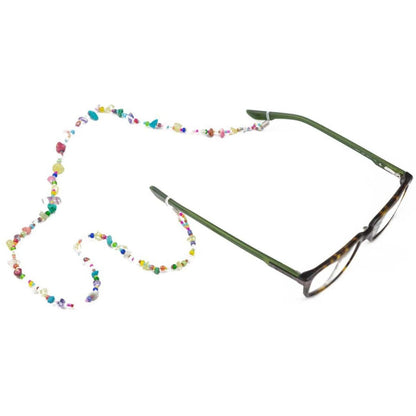 Eyeglass Holder and Chain - Turquoise, Bronze, Chunky, Multi-Colored Design