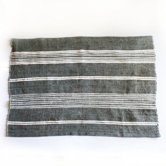 Aden Bath Mat - Grey Natural Navy