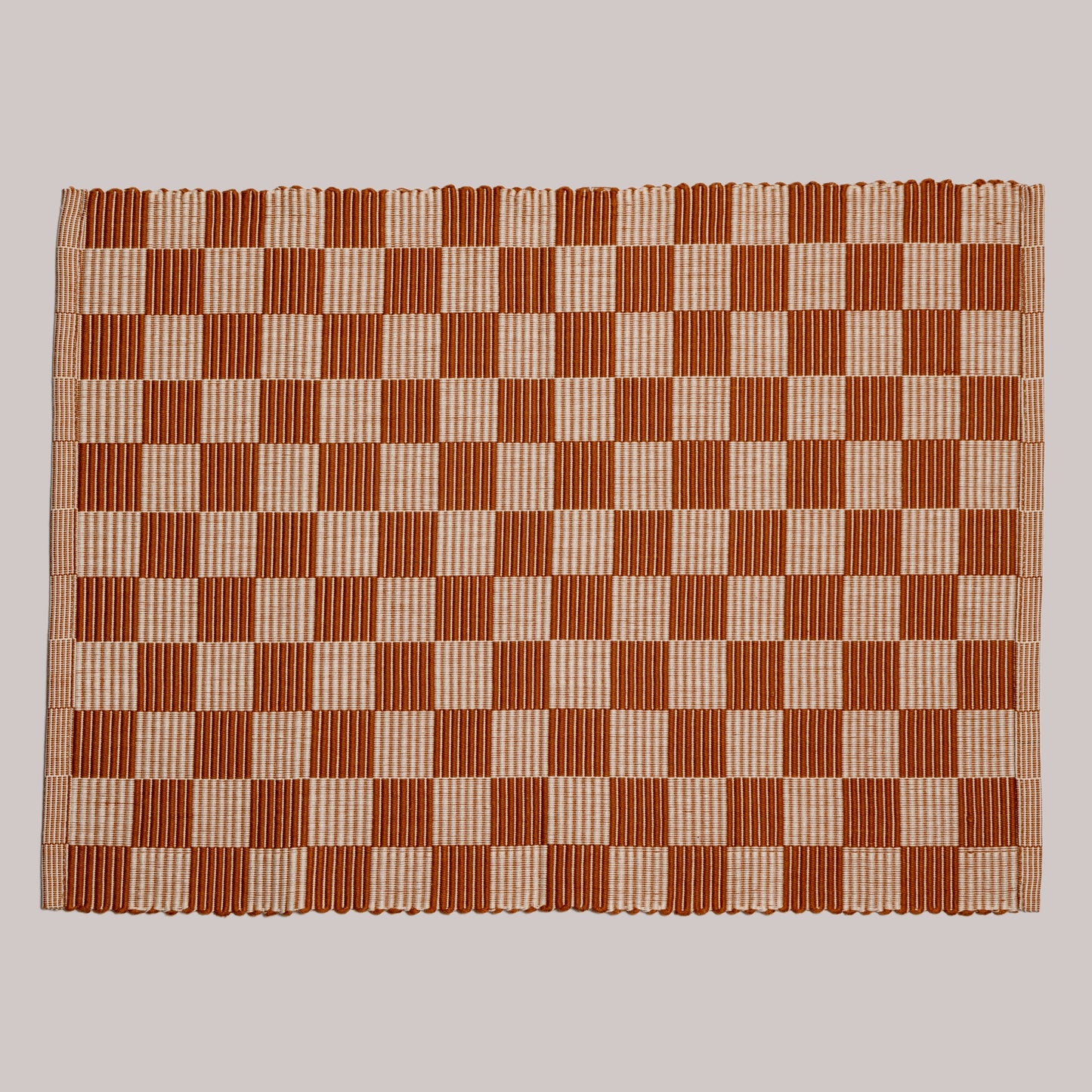 S/4 Handloomed Checkered Placemats