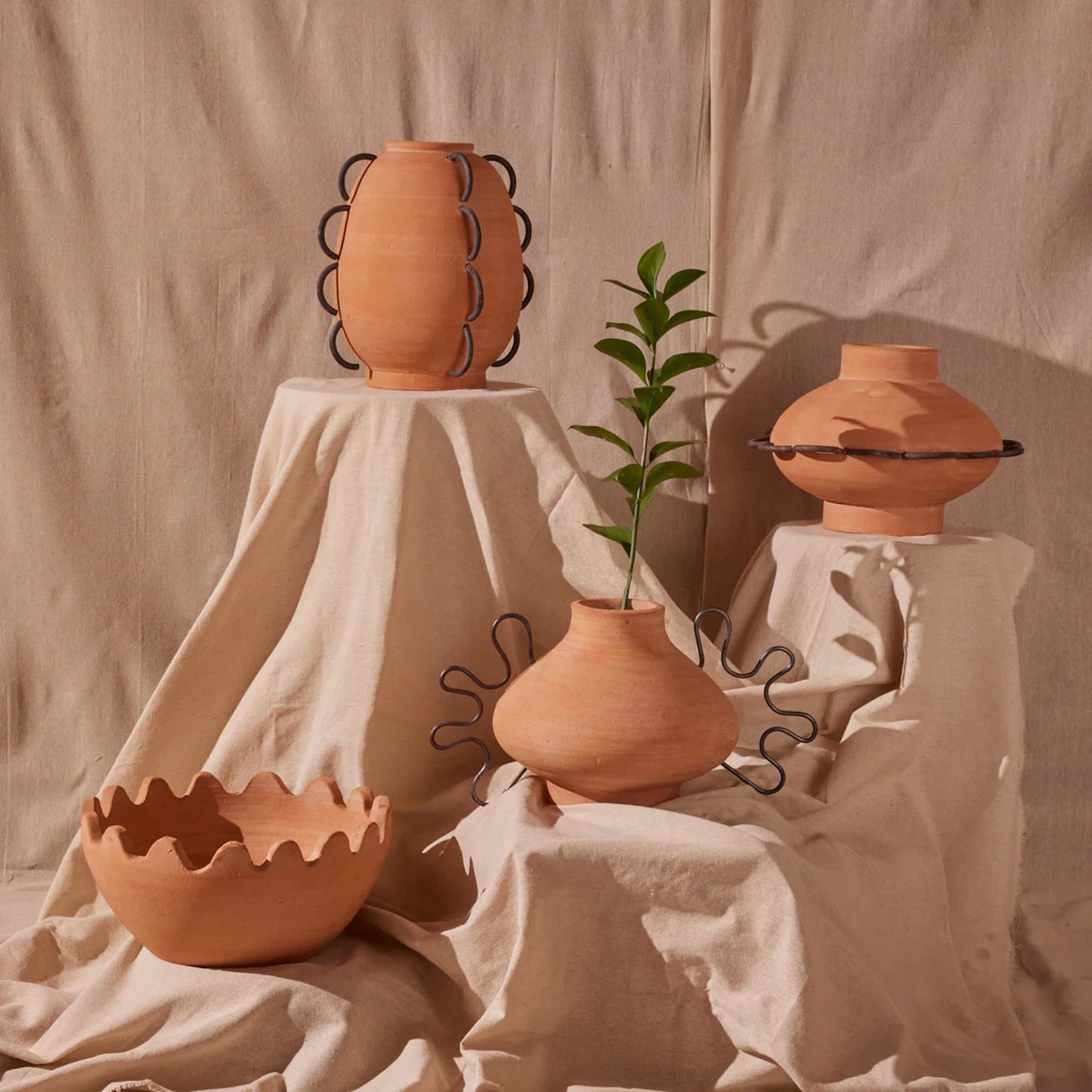 Terracotta Vessel Collection: Amanda, Eli, Ella, Elliot, Ines, Nada