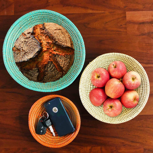 Tabletop Basket Bowl Set - Multi-Color