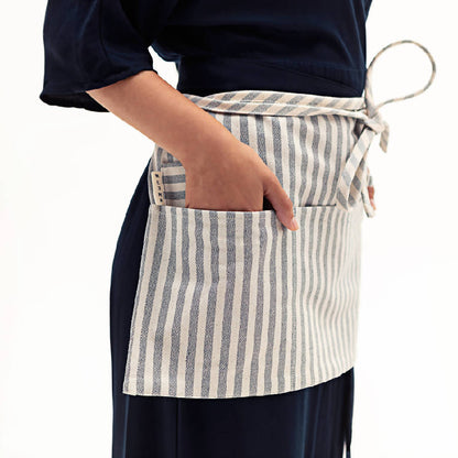 Crossback and Waist Bib Aprons - Blue and Striped Designs