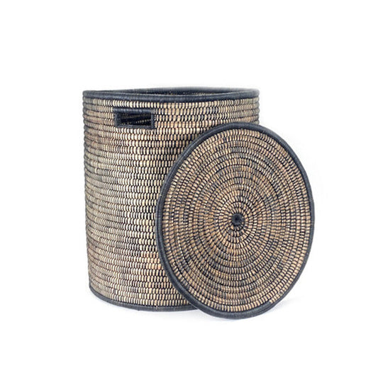 Malawi Basket Collection with Wooden Handle - Large, Medium, Small Options Available