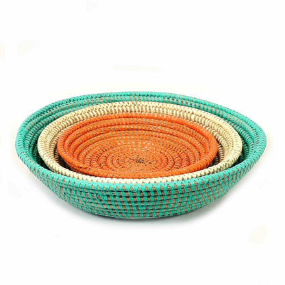 Tabletop Basket Bowl Set - Multi-Color