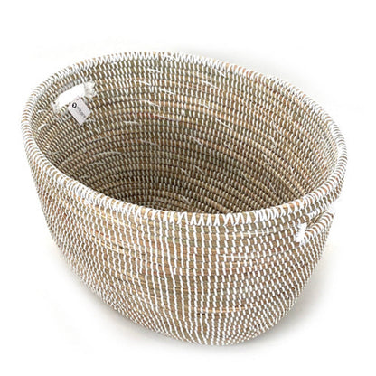 White Oval Basket