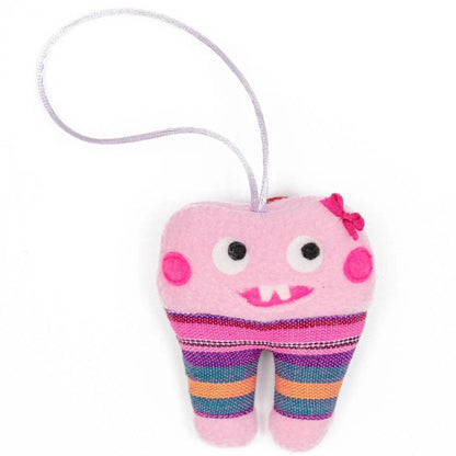 Hanging Tooth Fairy Bag - Kitty, Panda, Toothy, and Unicorn Designs