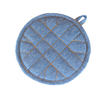 Skillet Handle Holders and Stylish Cotton and Denim Pot Holders in Various Designs