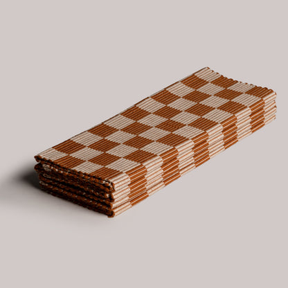 S/4 Handloomed Checkered Placemats