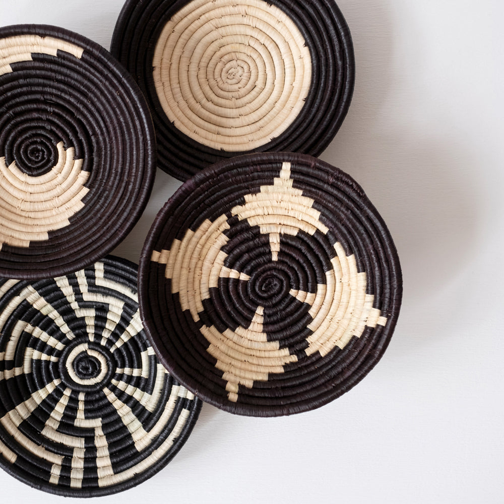 Small Basket Collection ~ Echo, Monochrome Daisy, Open Space, Simple Spiral, Starburst, Tribal Shield