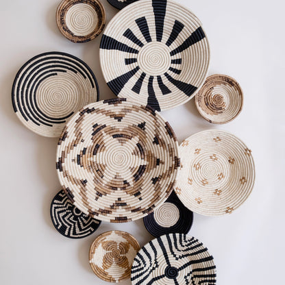 Small Basket Collection ~ Echo, Monochrome Daisy, Open Space, Simple Spiral, Starburst, Tribal Shield