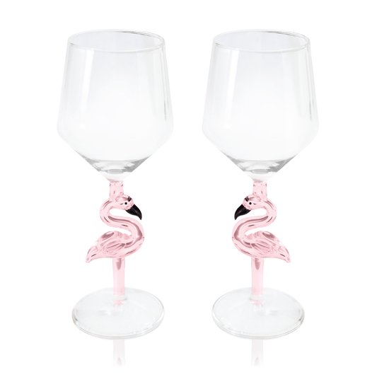 3D Flamingo All Purpose Wine Glass