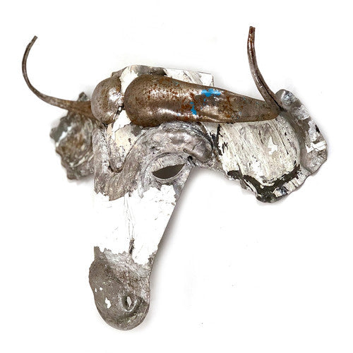 Recycled Metal Animal Masks Wall Art - Wildebeest, Springbok, Sable, Kudu, Elephant, Buffalo