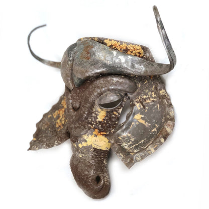 Recycled Metal Animal Masks Wall Art - Wildebeest, Springbok, Sable, Kudu, Elephant, Buffalo