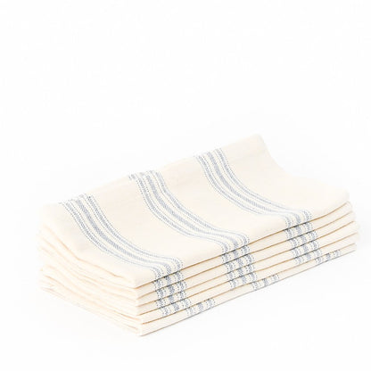 Mistari Placemats, Napkins, and Striped Tea Towel Set