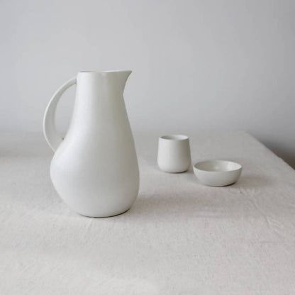 Stoneware Serving Collection: Platters, Pitcher, Bowls, Plate, and Vase