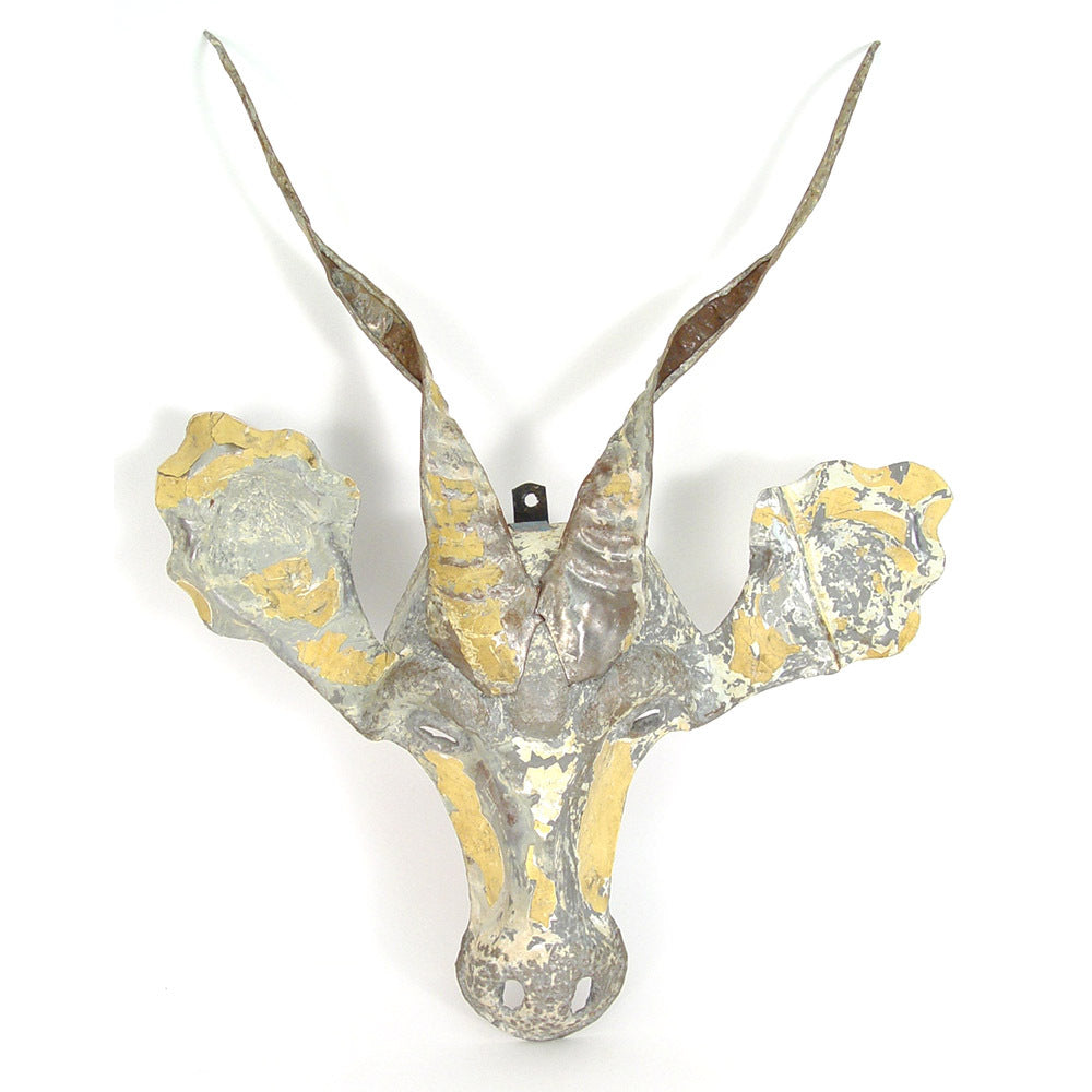 Recycled Metal Animal Masks Wall Art - Wildebeest, Springbok, Sable, Kudu, Elephant, Buffalo