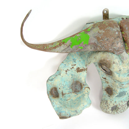 Recycled Metal Animal Masks Wall Art - Wildebeest, Springbok, Sable, Kudu, Elephant, Buffalo